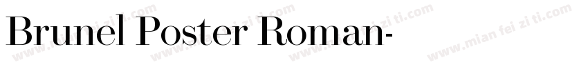 Brunel Poster Roman字体转换